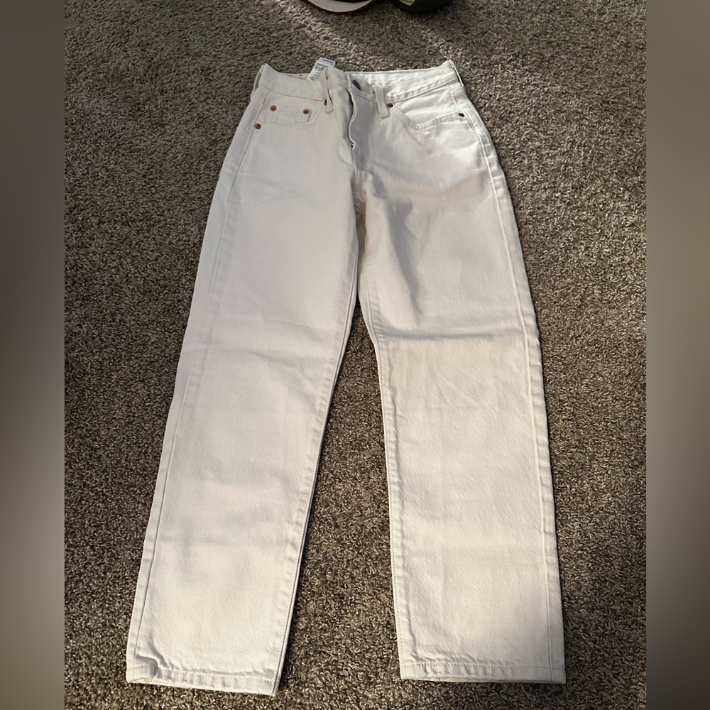 Levi's 501 Women's White Jeans